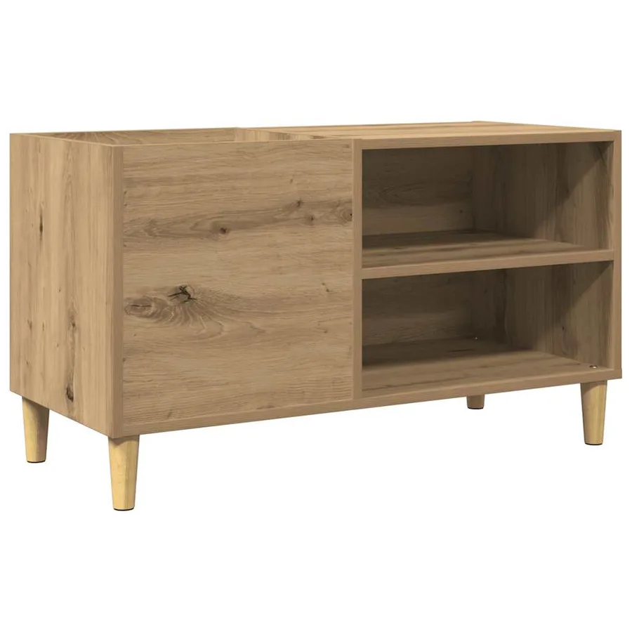 Armoire à disques chêne artisanal 84,5x38x48 cm bois ingénierie - 2