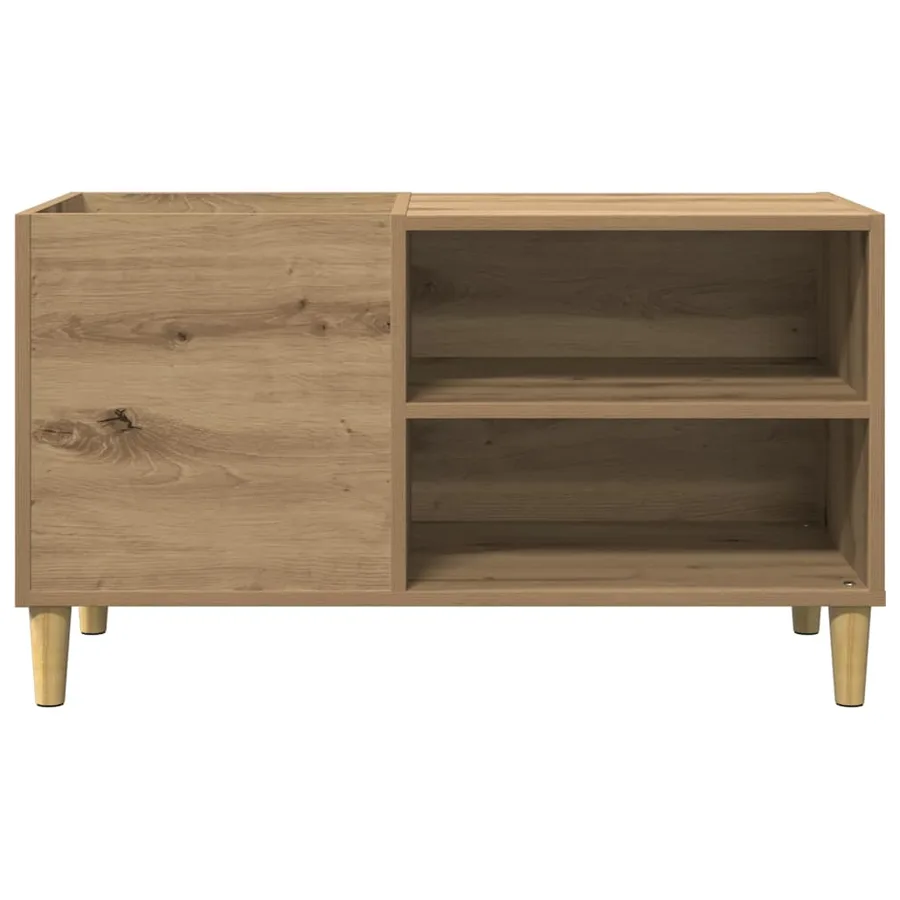 Armoire à disques chêne artisanal 84,5x38x48 cm bois ingénierie - 4