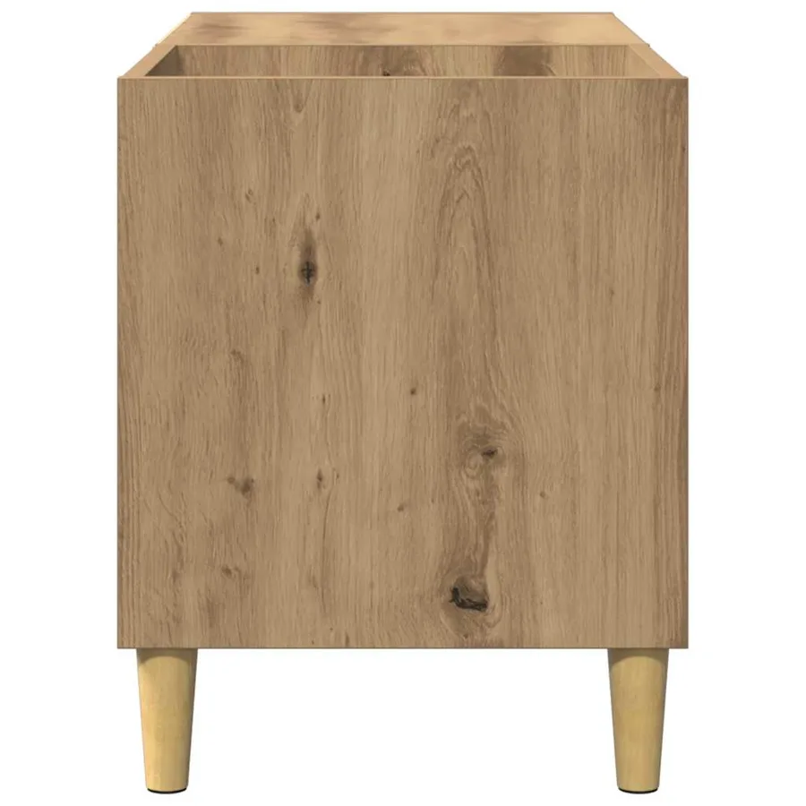 Armoire à disques chêne artisanal 84,5x38x48 cm bois ingénierie - 5