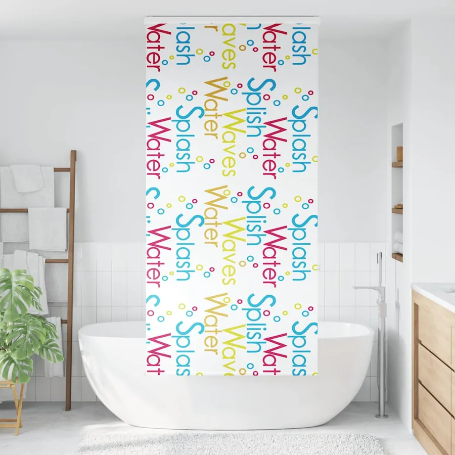 Store enrouleur de douche avec cassette largeur du tissu 96 cm - 2