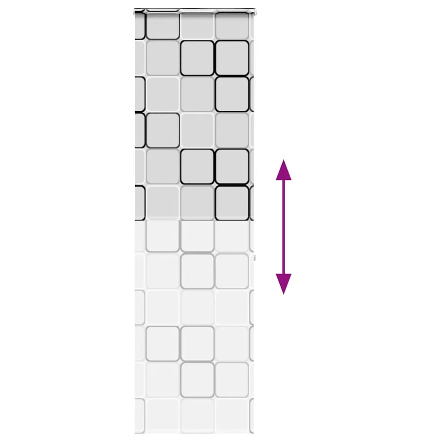 Store enrouleur de douche avec cassette largeur du tissu 56 cm - 5
