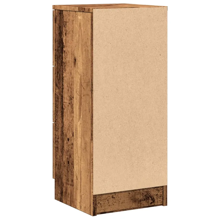 Buffet vieux bois 30x30x70 cm bois d'ingénierie - 5