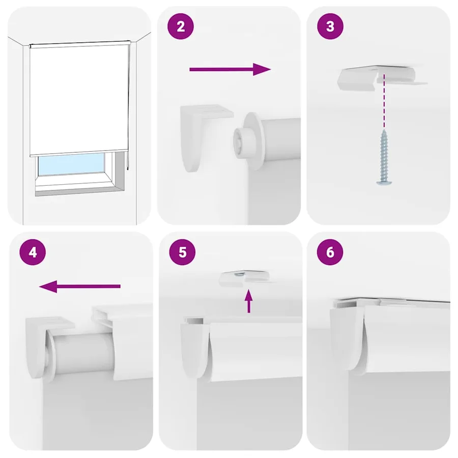 Store enrouleur de douche avec cassette largeur du tissu 96 cm - 5