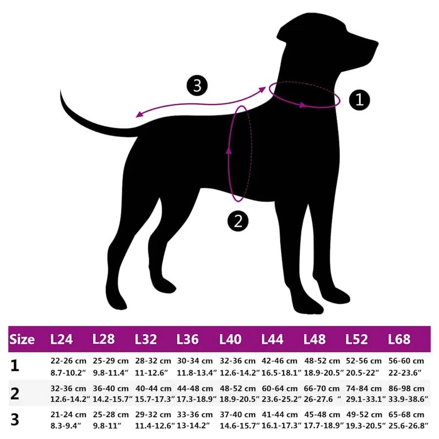 Manteau pour chiens avec harnais imperméable réfléchissant L36 - 10