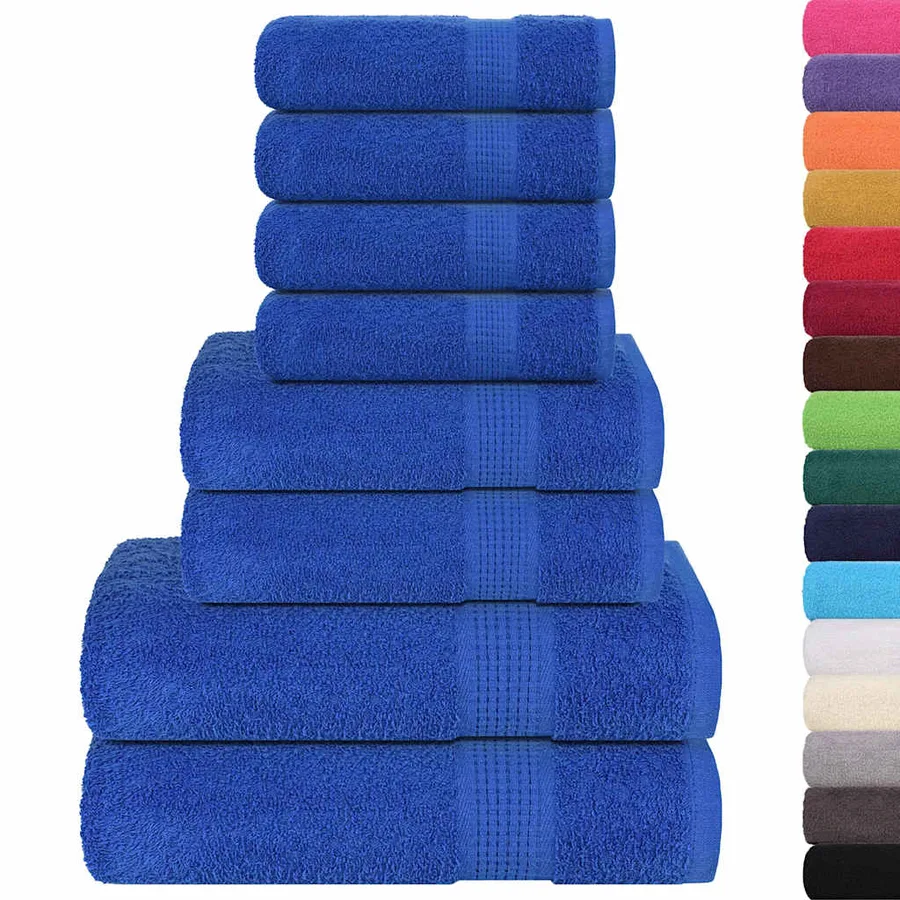 Ensemble de serviettes FROGN 8 pcs bleu 360 g/m² - 2