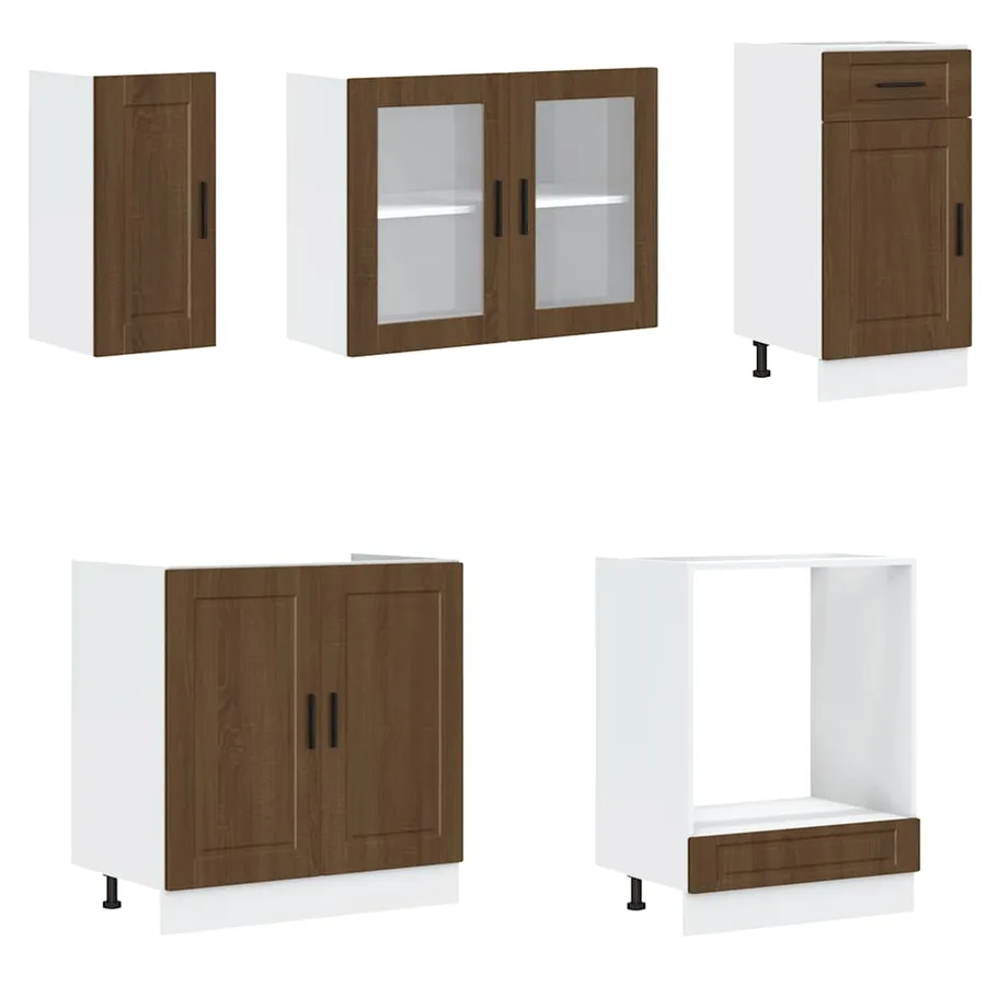 Ensemble d'armoires de cuisine 8 pcs Kalmar bois d'ingénierie - 4