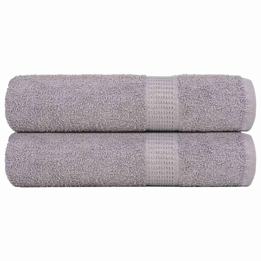 Serviettes de douche FROGN 2 pcs gris 70x140 cm 360 g/m²