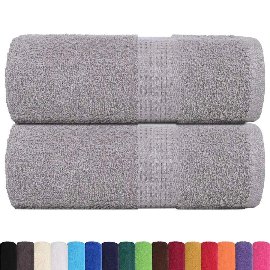 Serviettes d'invité FROGN 2 pcs gris 30x50 cm 360 g/m² - 2