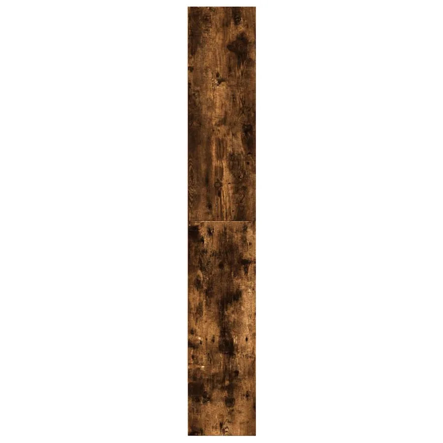 Bibliothèque chêne fumé 80x30x189 cm bois d'ingénierie - 6