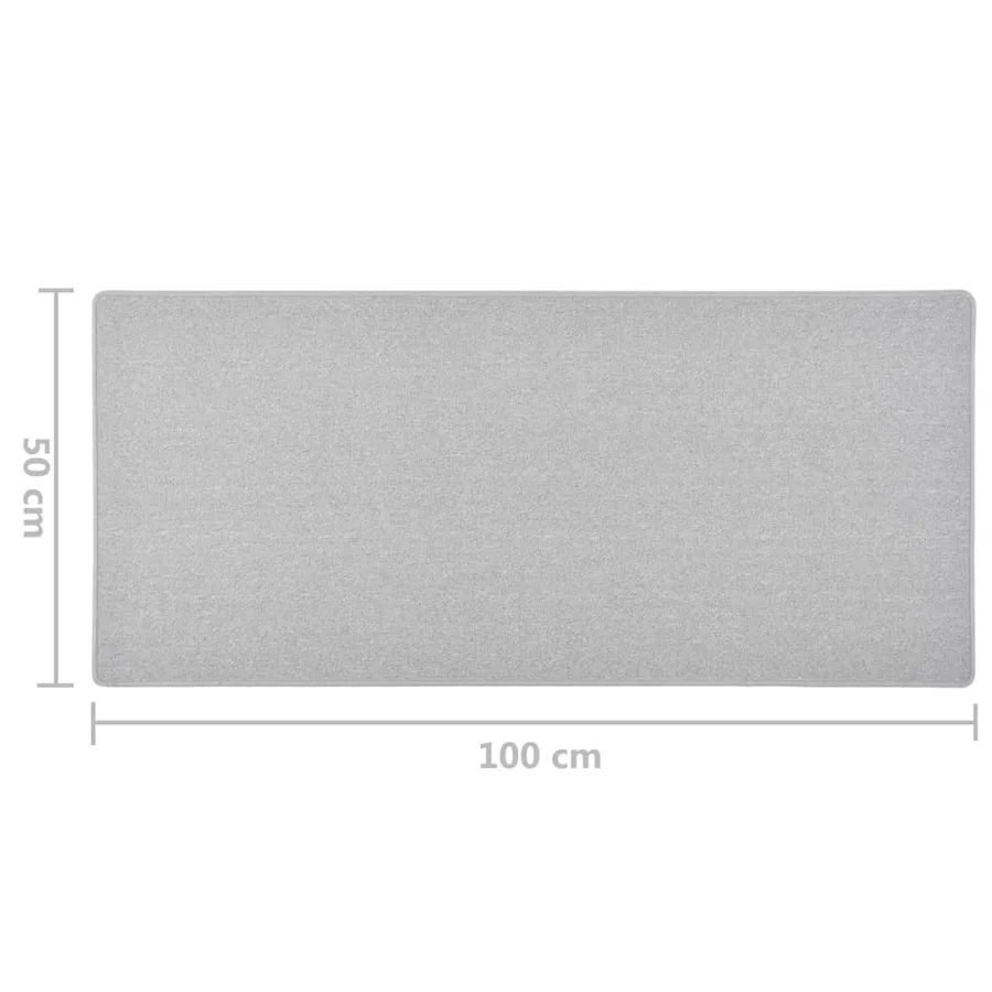 Tapis de couloir Gris clair 50x100 cm - 7
