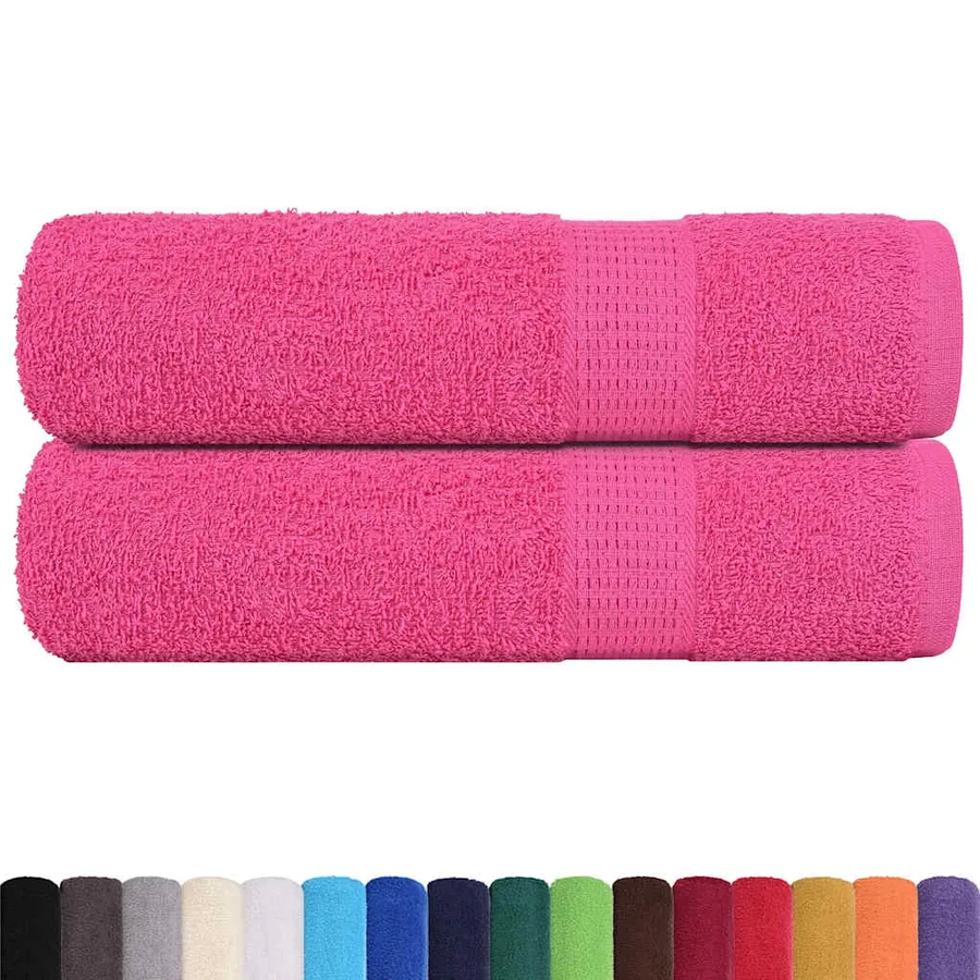 Serviettes de douche FROGN 2 pcs rose 70x140 cm 360 g/m² - 2