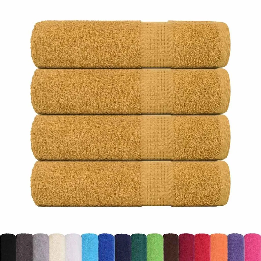Serviettes de douche FROGN 4 pcs doré 70x140 cm 360 g/m² - 2