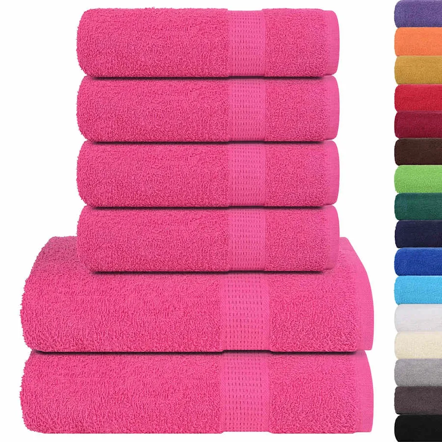 Ensemble de serviettes FROGN 6 pcs rose 360 g/m² - 2