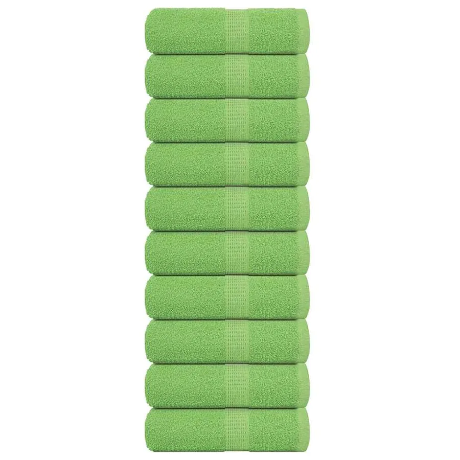 Serviettes d'invité FROGN 10pcs vert pomme 30x50cm 360 g/m²