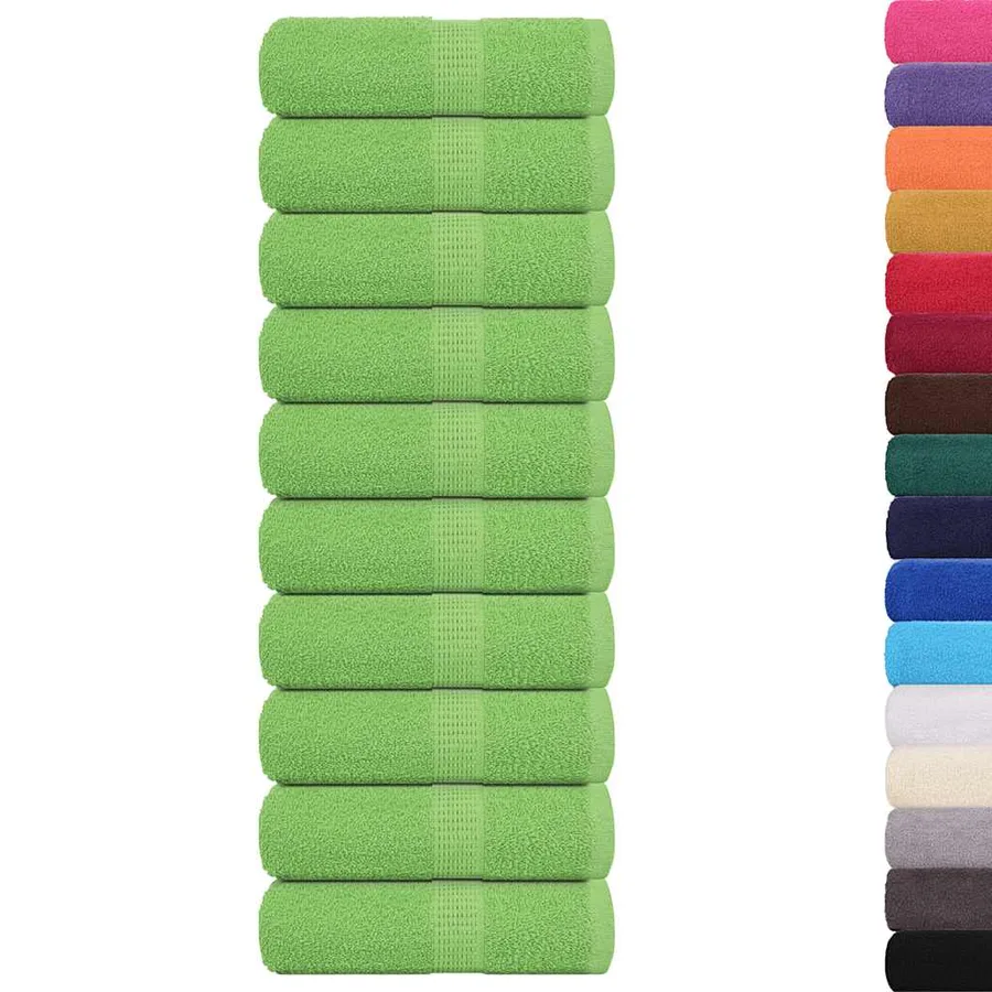 Serviettes d'invité FROGN 10pcs vert pomme 30x50cm 360 g/m² - 2