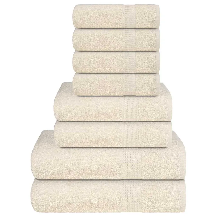 Ensemble de serviettes FROGN 8 pcs crème 360 g/m²