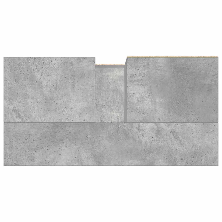 Armoire de salle de bain gris béton 65x33x60 cm - 7