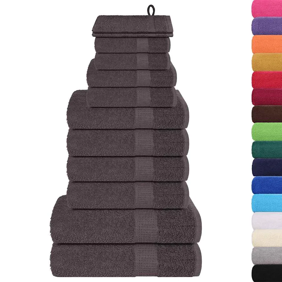 Ensemble de serviettes FROGN 12 pcs anthracite 360 g/m² - 2