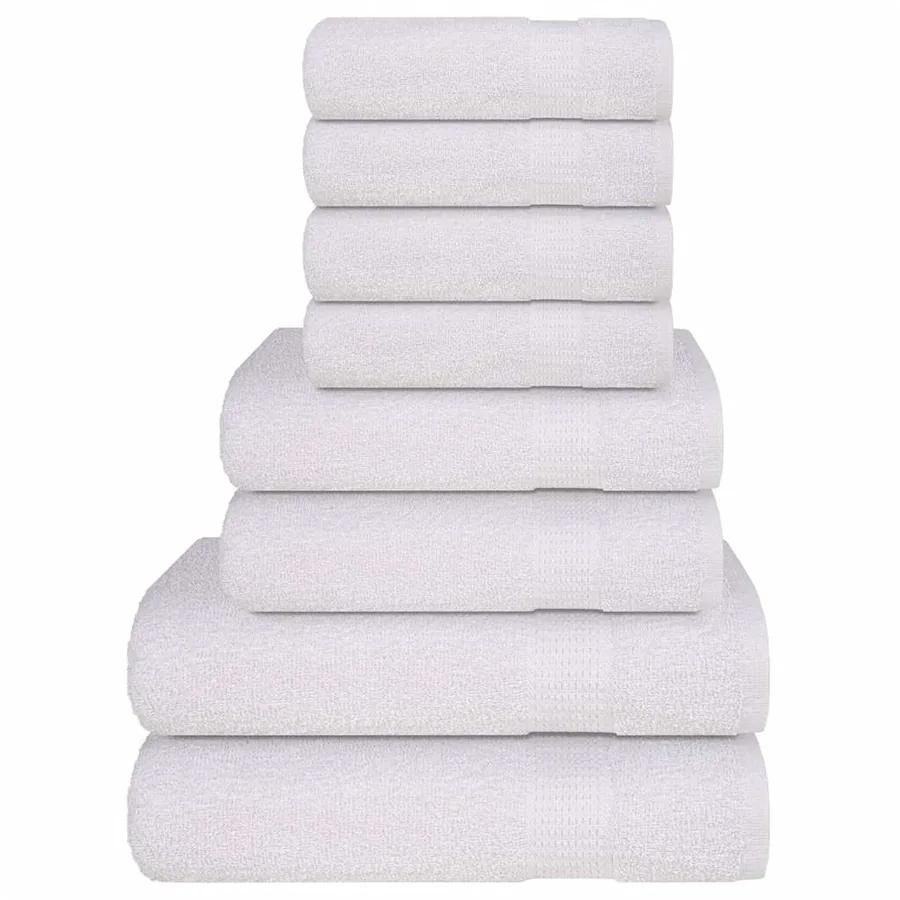 Ensemble de serviettes FROGN 8 pcs blanc 360 g/m²