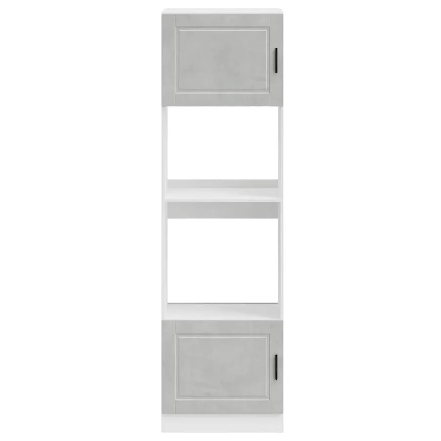 Armoires de four 2 pcs Porto gris béton bois d'ingénierie - 4