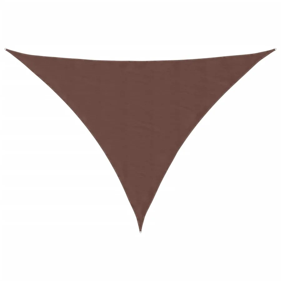 Voile de parasol Tissu Oxford triangulaire 5x7x7 m Marron - 2