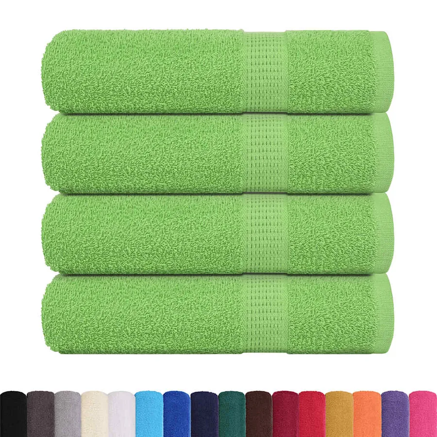 Essuie-mains FROGN 4 pcs vert pomme 50x100 cm 360 g/m² - 2