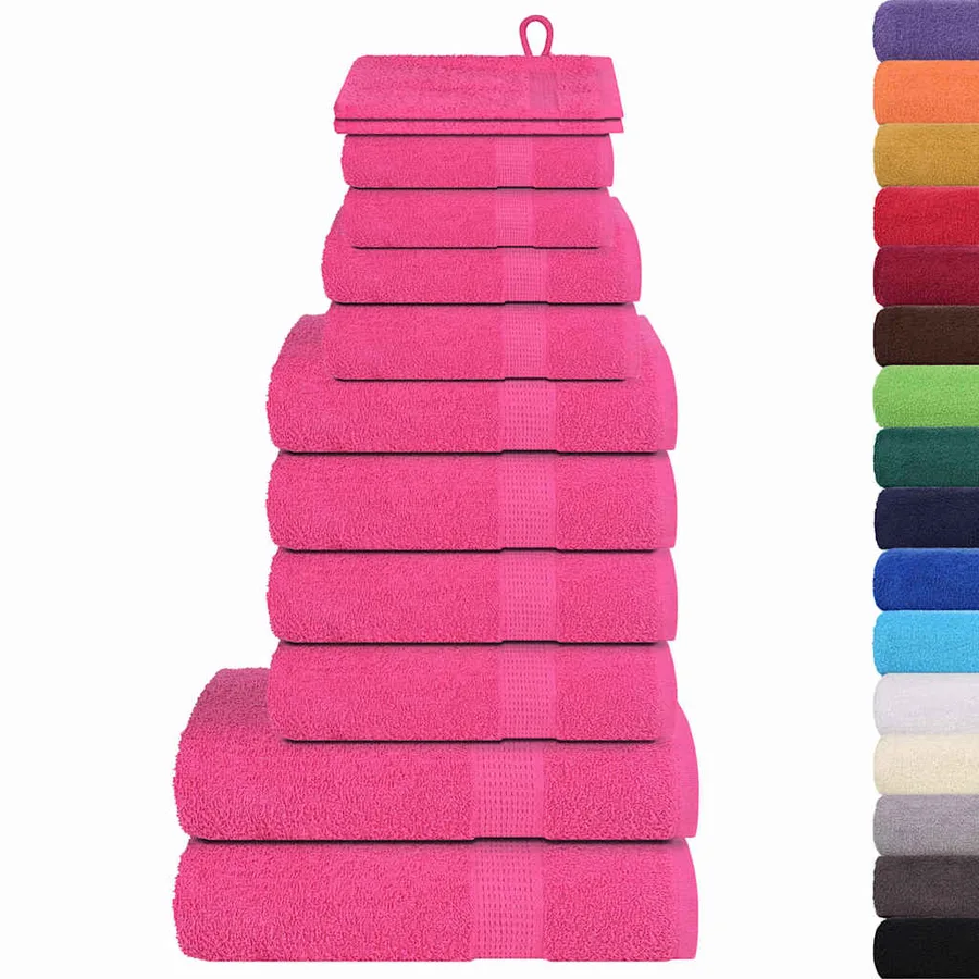 Ensemble de serviettes FROGN 12 pcs rose 360 g/m² - 2