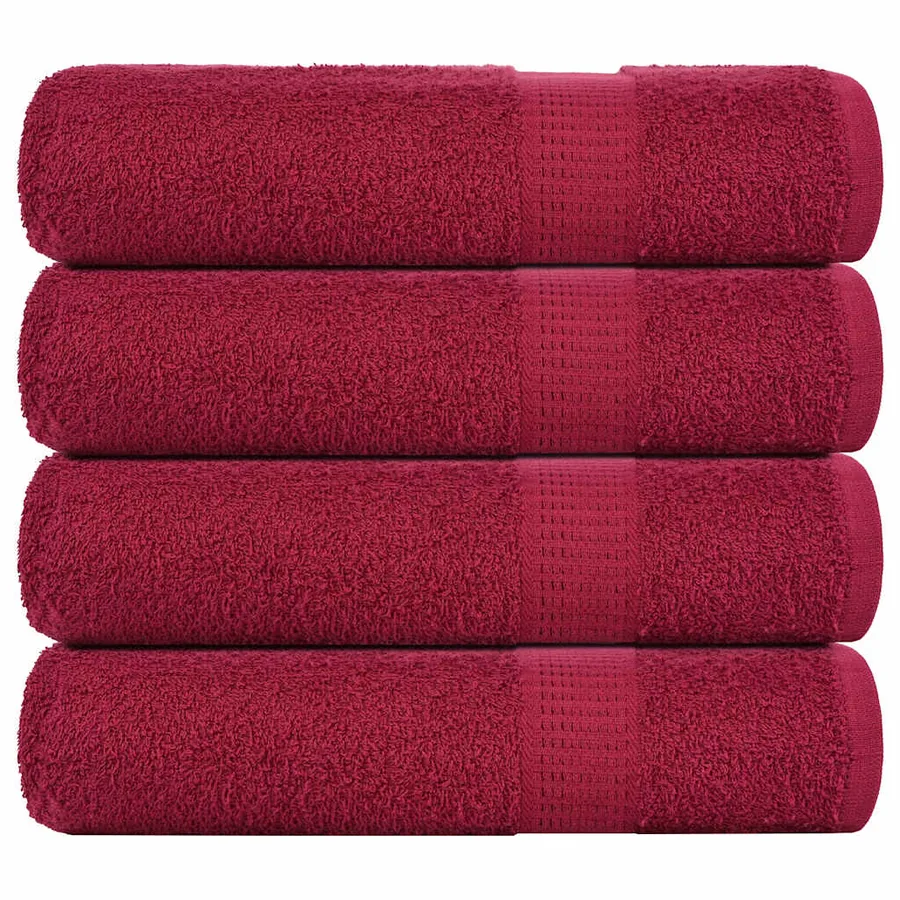 Essuie-mains FROGN 4 pcs bordeaux 50x100 cm 360 g/m²