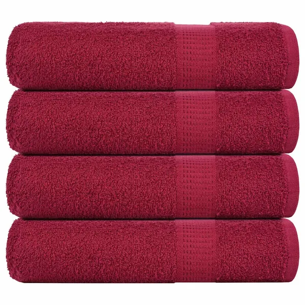 Essuie-mains FROGN 4 pcs bordeaux 50x100 cm 360 g/m²