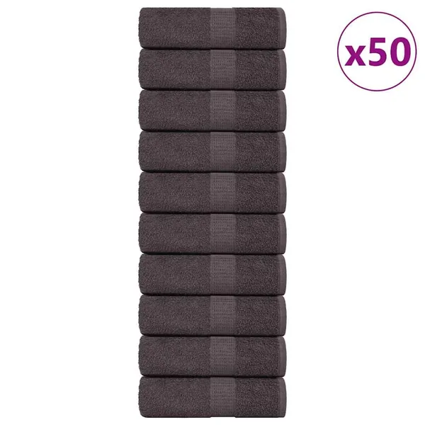 Gants de toilette FROGN 50 pcs anthracite 15x21cm 360 g/m²