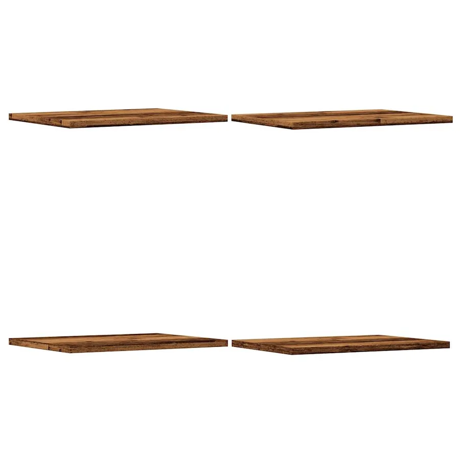Panneaux de bibliothèque 4 pcs vieux bois 40x30x1,5 cm - 2