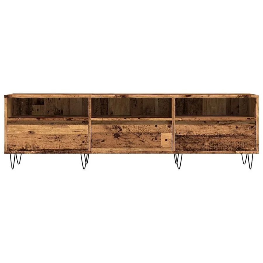 Meuble TV vieux bois 150x30x44,5 cm bois d'ingénierie - 4