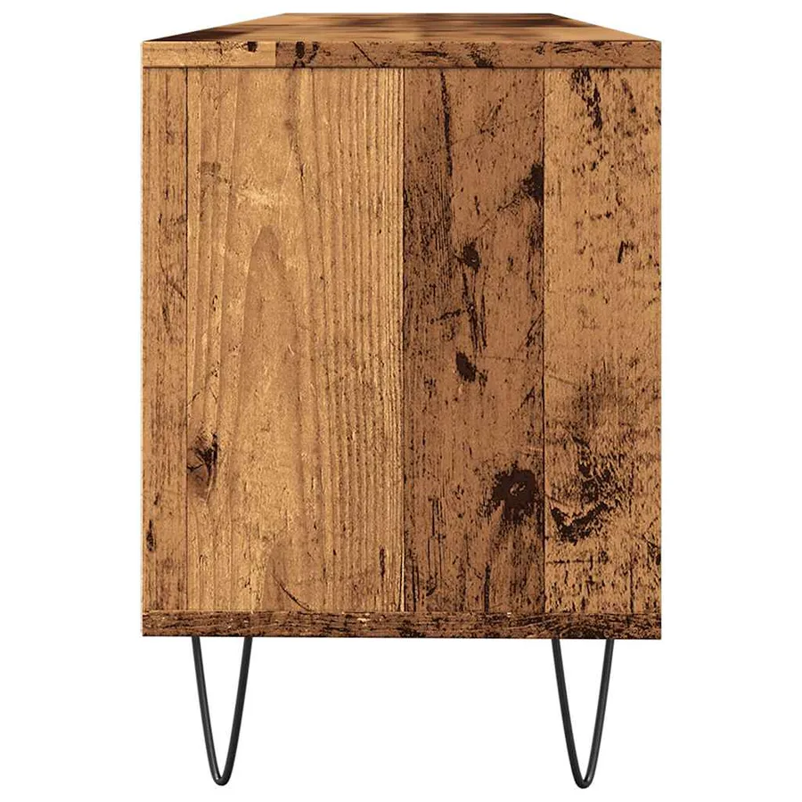 Meuble TV vieux bois 150x30x44,5 cm bois d'ingénierie - 6