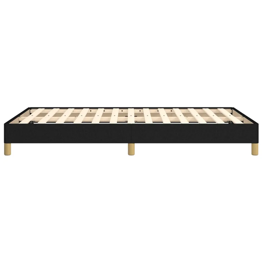 Cadre de lit sans matelas noir 120x200 cm tissu - 6