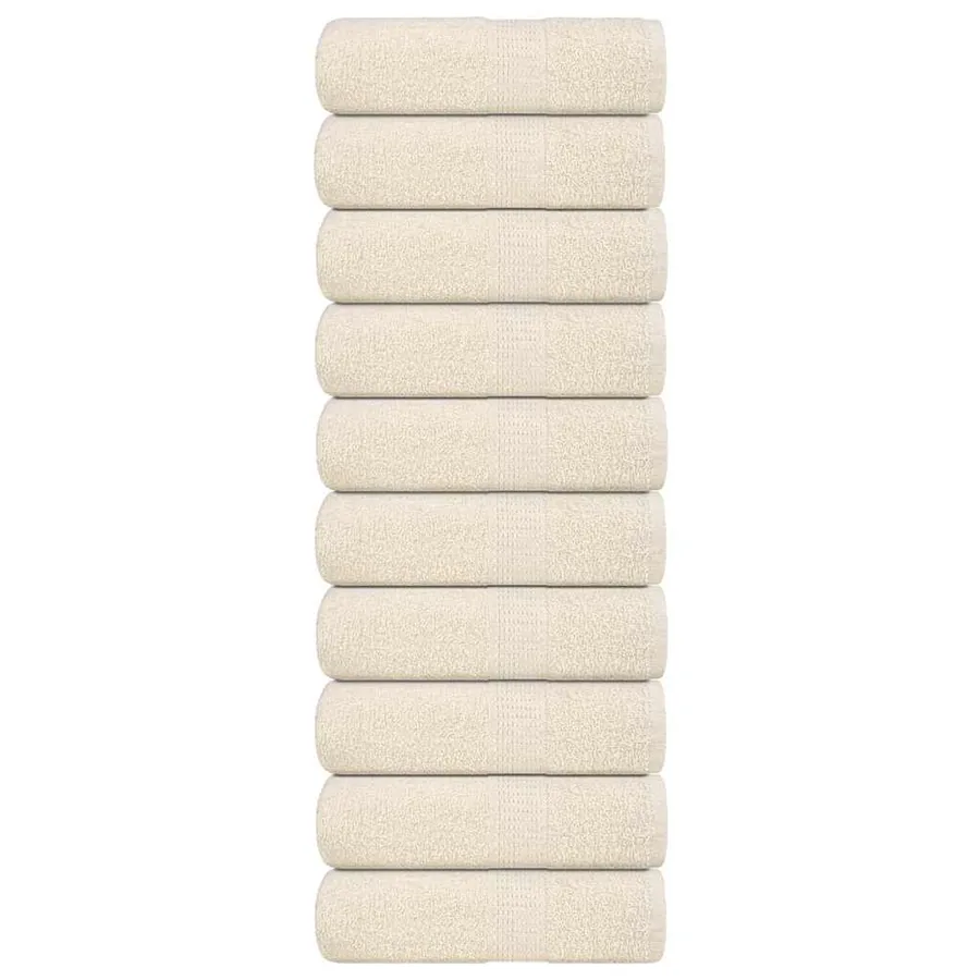 Serviettes d'invité FROGN 10 pcs crème 30x50 cm 360 g/m²