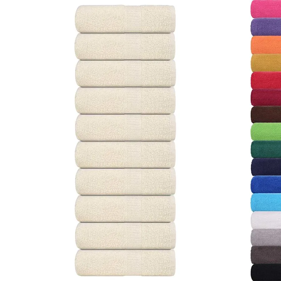 Serviettes d'invité FROGN 10 pcs crème 30x50 cm 360 g/m² - 2