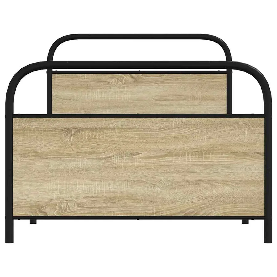 Cadre de lit sans matelas 100x190 cm chêne sonoma - 4