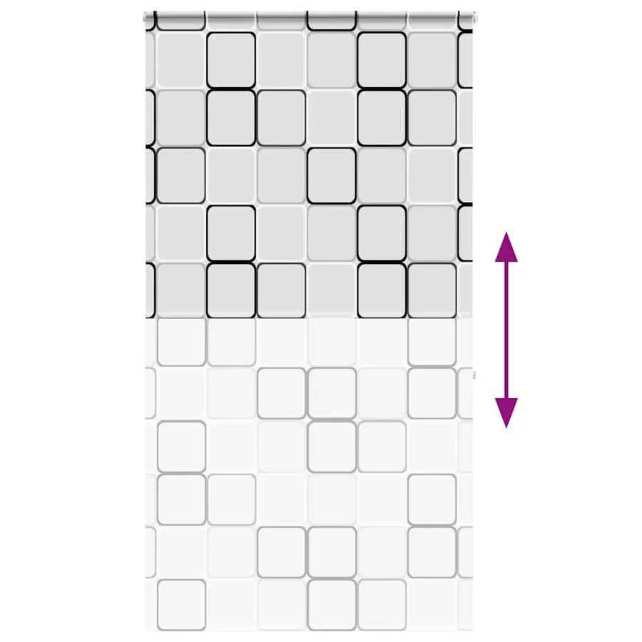 Store enrouleur de douche avec cassette largeur du tissu 126 cm - 5