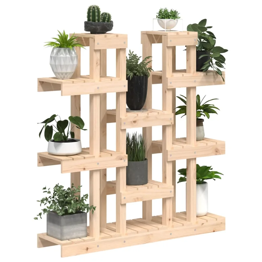 Support à plantes 104,5x25x109,5 cm Bois massif de pin - 4