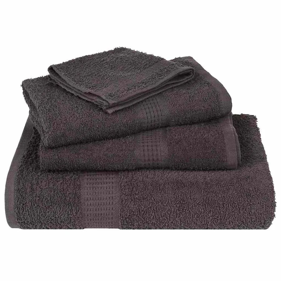 Serviettes de douche FROGN 2 pcs anthracite 70x140 cm 360 g/m² - 4