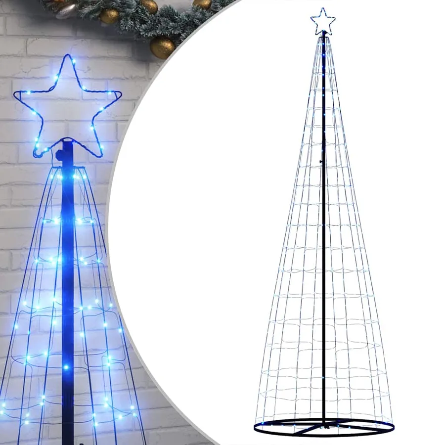 Sapin de Noël à LED 550 LED bleu 300 cm - 2