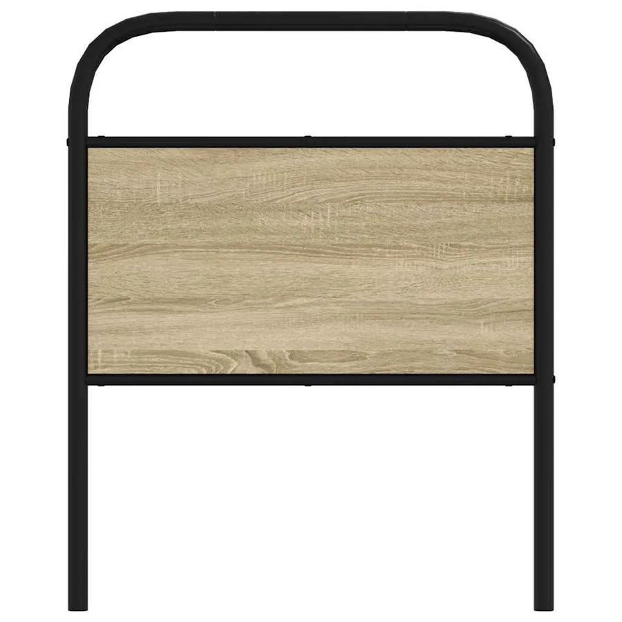 Tête de lit de remplacement chêne sonoma 80 cm acier et bois d'ingénierie - 3