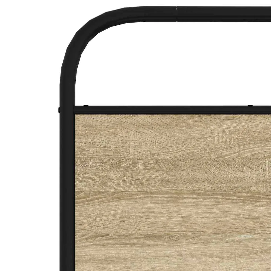 Tête de lit de remplacement chêne sonoma 80 cm acier et bois d'ingénierie - 6