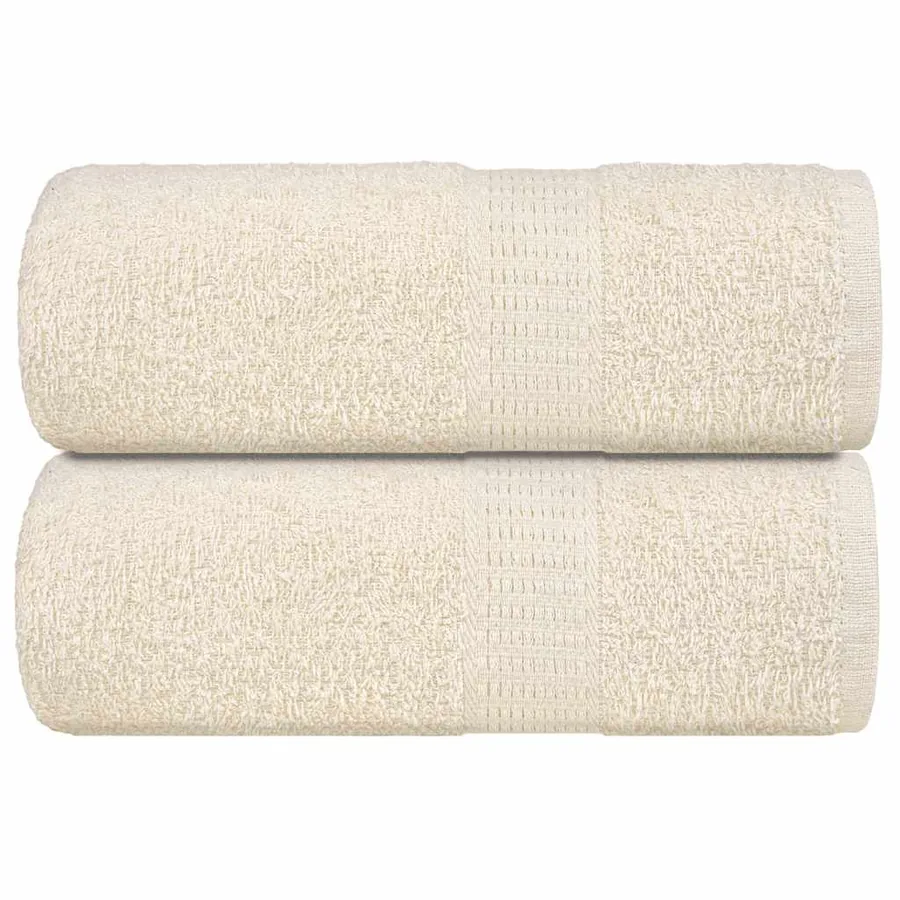 Serviettes d'invité FROGN 2 pcs crème 30x50 cm 360 g/m²