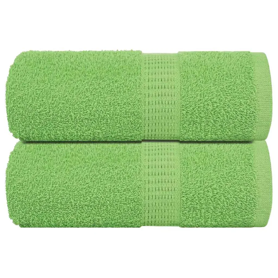 Serviettes de toilette FROGN 2 pièces Vert pomme 30x30 cm 360 g/m²