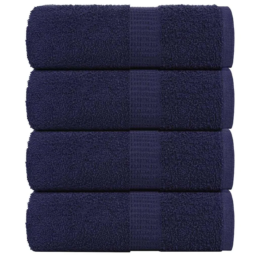 Serviettes de toilette FROGN 4 pièces Bleu marine 30x30 cm 360 g/m²