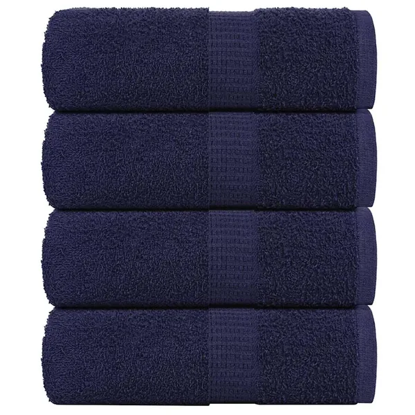 Serviettes d'invité FROGN 4 pcs bleu marine 30x50 cm 360 g/m²