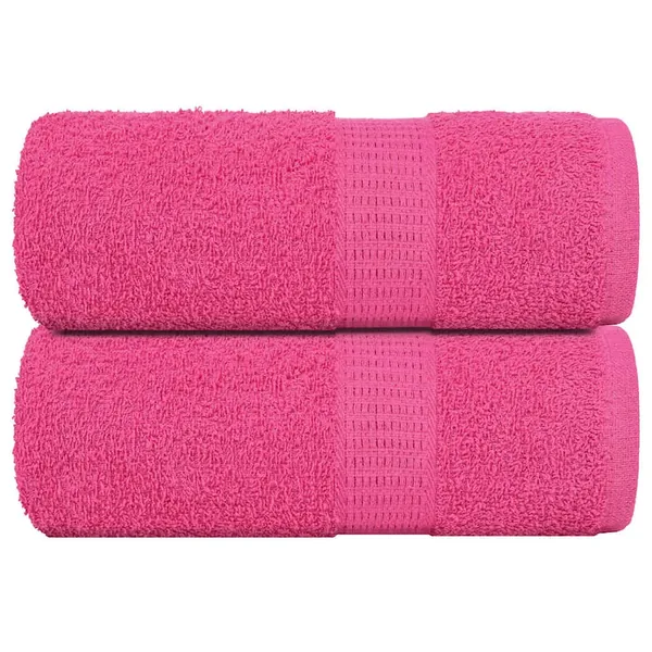Serviettes de toilette FROGN 2 pièces Rose 30x30 cm 360 g/m²