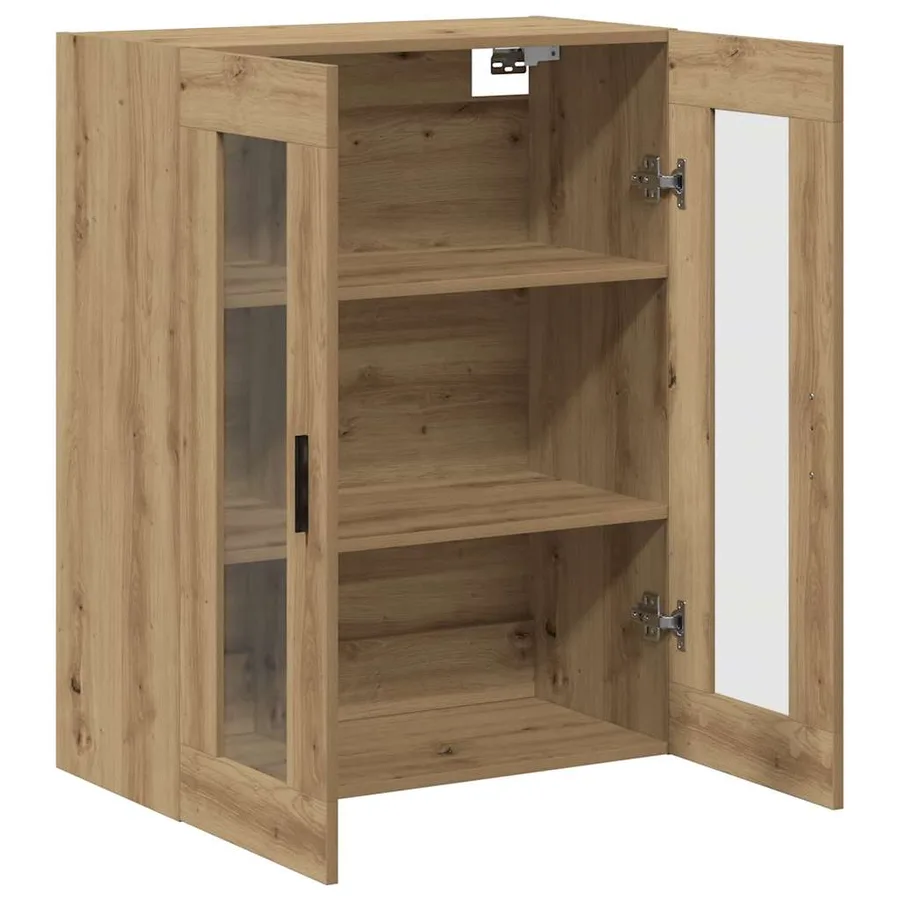 Armoire murale chêne artisanal 69,5x34x90 cm - 5