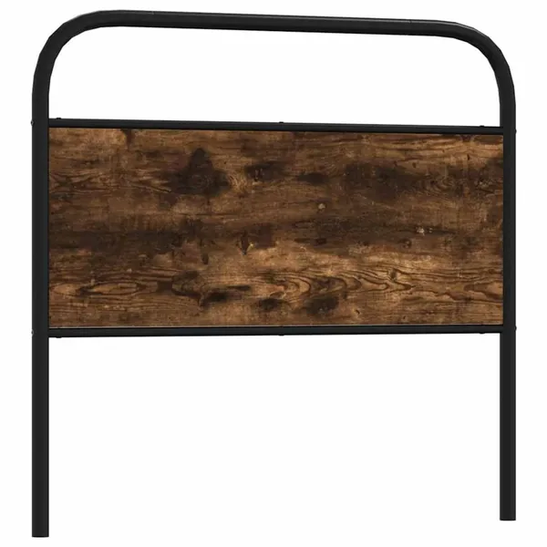 Tête de lit de remplacement chêne fumé 107 cm acier et bois d'ingénierie